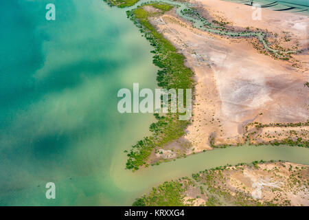 Vista del paesaggio di terra, costa del Madagascar Foto Stock