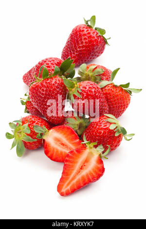 Fresche fragole mature. Foto Stock
