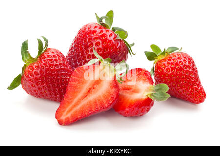 Fresche fragole mature. Foto Stock