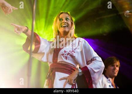 La Australian ABBA-gruppo parady Björn effettua nuovamente un concerto dal vivo durante il norvegese festival musis su Oslo 2017 a Oslo. Norvegia, 22/06 2017. Foto Stock