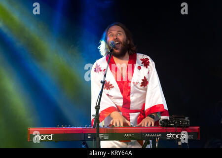 La Australian ABBA-gruppo parady Björn effettua nuovamente un concerto dal vivo durante il norvegese festival musis su Oslo 2017 a Oslo. Norvegia, 22/06 2017. Foto Stock