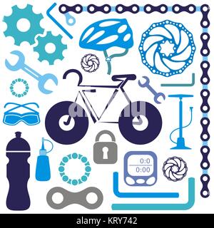 Icona della bici Foto Stock