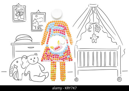 Bambino in me. Foto Stock