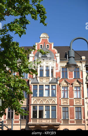 Vecchio edificio, high street, la bellezza di montagna, Berlin, Germania / bellezza di montagna, Altbau, Hauptstrasse, Schoeneberg, Deutschland / Schöneberg Foto Stock