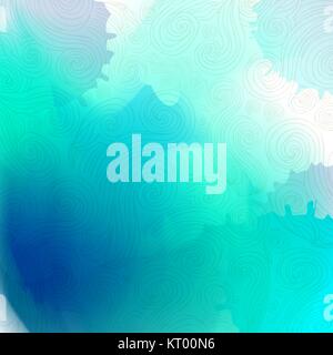 Acquerelli astratti macchie sullo sfondo. Maglia di gradiente di macchie Illustrazione Vettoriale