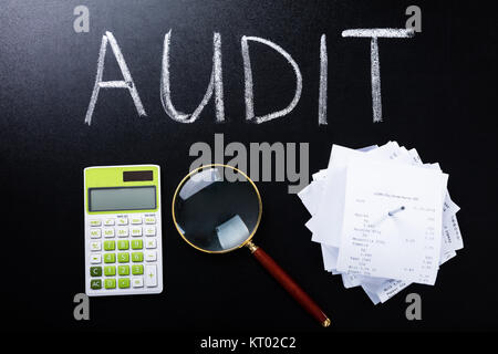 Concetto di audit sulla lavagna Foto Stock