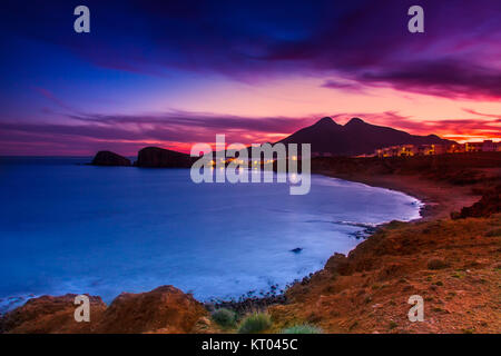 La Isleta del Moro - costa di Almeria, Spagna. Foto Stock