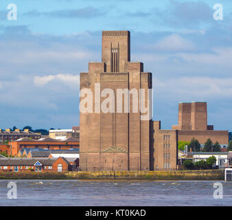 Vista di Birkenhead in Liverpool Foto Stock