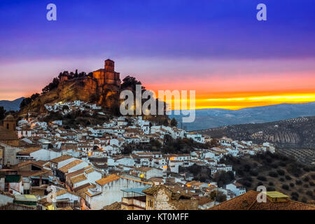 Vista su Montefrio a Granada, Spagna Foto Stock