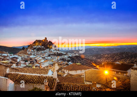 Vista su Montefrio a Granada, Spagna Foto Stock