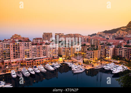 Porto di Monaco. Seascape. Foto Stock