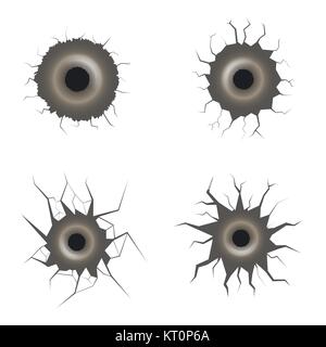 Rotto lo sfondo in metallo Illustrazione Vettoriale