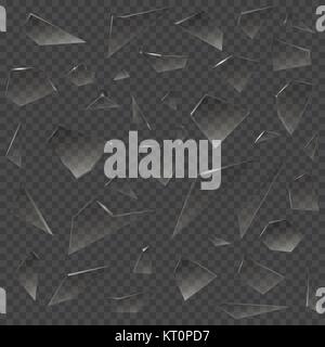 Rotture di pezzi di vetro Illustrazione Vettoriale