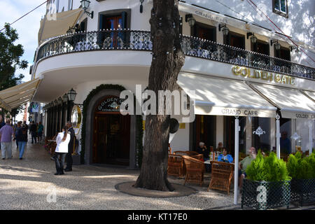 Il Golden Gate Grand Cafe, Funchal, Madeira, Portogallo Foto Stock