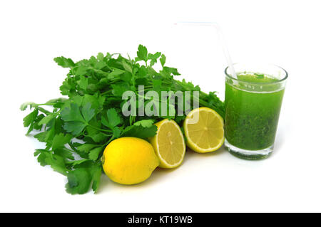 Il prezzemolo e il succo di limone olio di calore Foto Stock