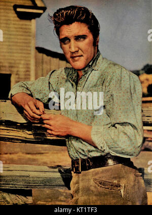 Elvis Presley - TV Radio specchio, Gennaio 1957 01 Foto Stock