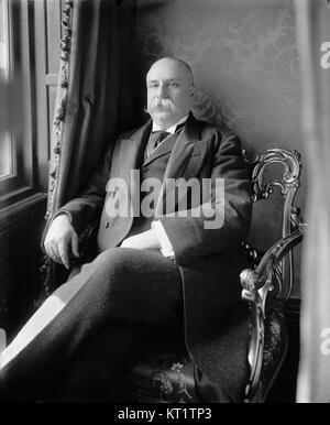 Ritratto di Enrique Creel Cuilty (1854-1931), un importante politico, banchiere e diplomatico messicano, noto per la sua significativa influenza durante l'era Porfiriato, che servì come ministro degli affari esteri e ambasciatore negli Stati Uniti. Foto Stock