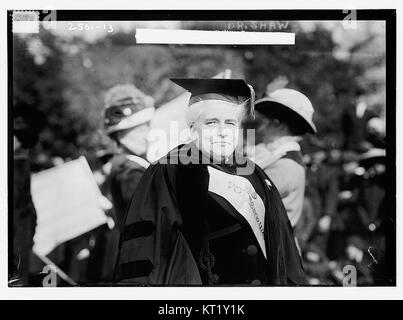Questa fotografia mostra la dottoressa Anna Shaw, una figura di spicco nella storia americana, presa dalla collezione della Library of Congress. La dottoressa Shaw era una nota suffragista e sostenitrice dei diritti delle donne. Foto Stock
