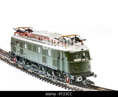 Toy Train con un locomotore elettrico Foto Stock