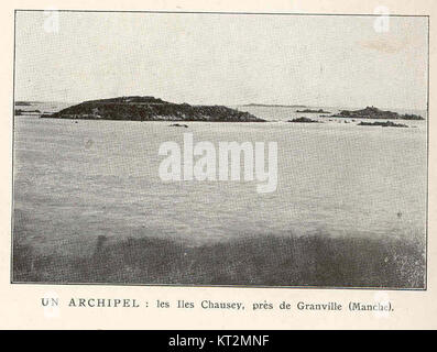 Archipel si riferisce al gruppo di isole chiamato Îles Chausey, situato vicino a Granville nel dipartimento della Manica in Normandia, Francia. Note per la sua bellezza paesaggistica e il suo significato storico, le isole sono una popolare destinazione turistica. Foto Stock