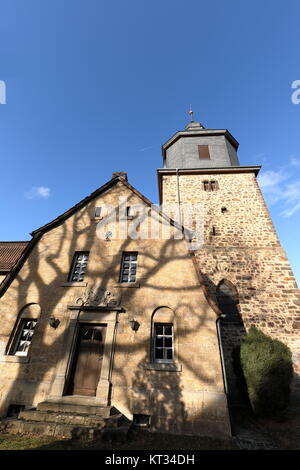 Chiesa del castello di herleshausen nel nord hesse Foto Stock