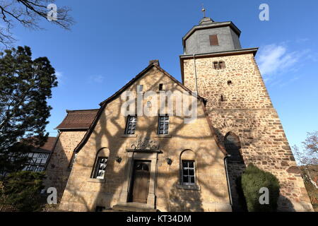 Chiesa del castello di herleshausen nel nord hesse Foto Stock