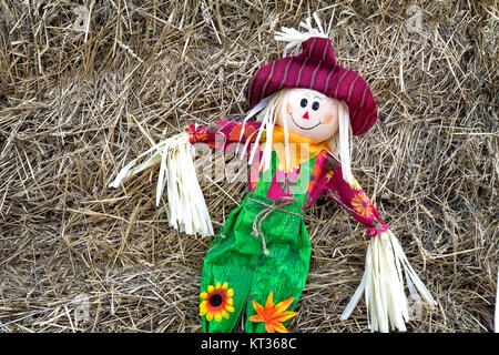 La bambola divertente la figura di un uomo in un cappello.g Foto Stock