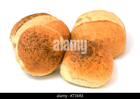 Pane turco, piccolo pane, pane di sesamo, immagini di pane in un sacchetto Foto Stock