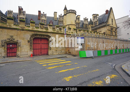 Musée de Cluny, un edificio storico del museo nazionale di arte medievale e del Medio Evo la storia si trova nel quinto arrondissement di Parigi, Francia. Foto Stock