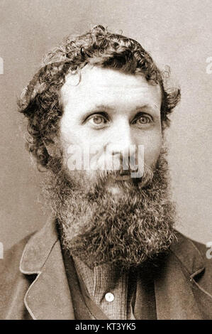 *John Muir di Carleton Watkins* è una fotografia storica scattata a metà degli anni '1800 da Carleton Watkins, con John Muir, un influente ambientalista e naturalista. Foto Stock