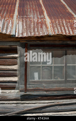 Storica città mineraria di Warren, Idaho Foto Stock