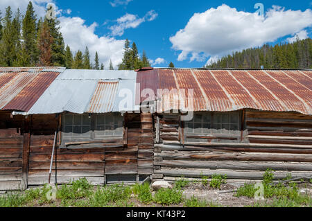 Storica città mineraria di Warren, Idaho Foto Stock