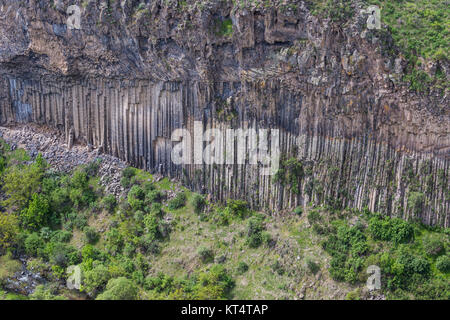 Unica meraviglia geologica sinfonia di pietre vicino a Garni, Armenia Foto Stock