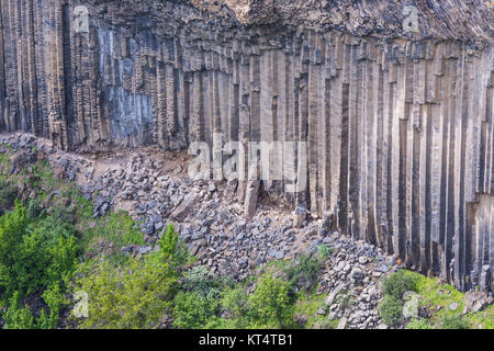 Unica meraviglia geologica sinfonia di pietre vicino a Garni, Armenia Foto Stock