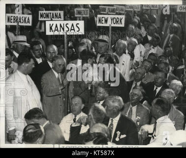 Fotografia del sindaco di New York Jimmy Walker che entra nel pavimento della Convention Nazionale Democratica del 1932. Foto Stock