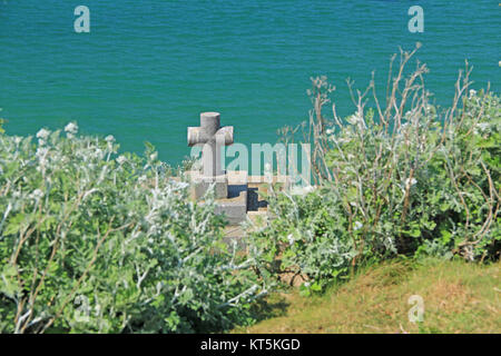 Tomba di chateaubriand sul grand bà©,Francia Foto Stock