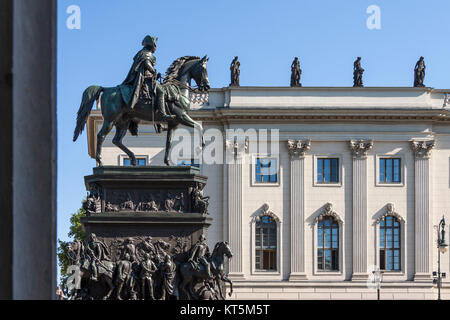 Federico il Grande come la statua equestre Foto Stock