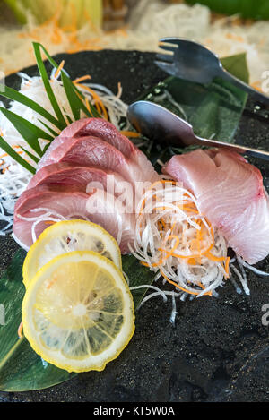 Hamachi sashimi Foto Stock