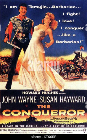 Il conquistatore (1956) film poster Foto Stock