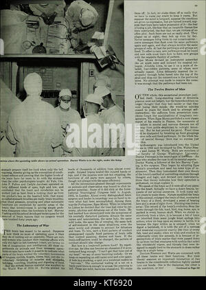 Questa opera d'arte, intitolata Turning the Mind Inside Out, è stata pubblicata sul Saturday Evening Post il 24 maggio 1941. L'illustrazione riflette le espressioni artistiche e culturali del suo tempo. Foto Stock