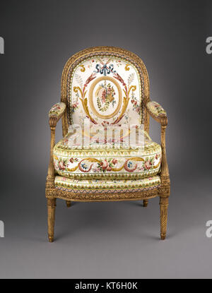 Poltrona (fauteuil C3A0 la reine) SODDISFATTE DP-601-02 Foto Stock