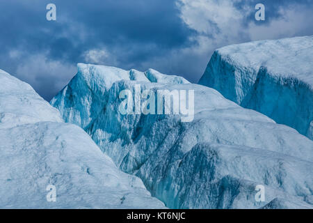 In crepacci del ghiacciaio Matanuska, a nord-est di Anchorage in Alaska,, STATI UNITI D'AMERICA Foto Stock