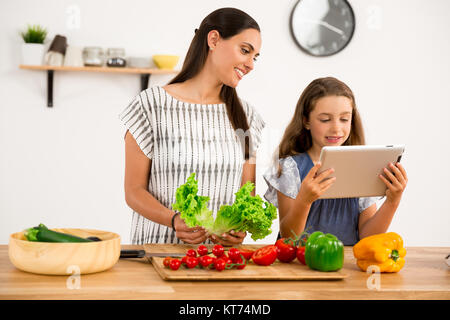 Divertirsi in cucina Foto Stock