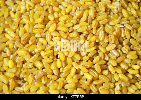 Grande, Bulgur di grano grande bulgur, tutta di Bulgur Riso, Bulgur di giallo, Bulgur pilaf, Turchia bulgur, turco bulgur.naturale e biologica di bulgur Foto Stock