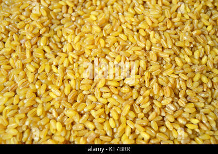 Grande, Bulgur di grano grande bulgur, tutta di Bulgur Riso, Bulgur di giallo, Bulgur pilaf, Turchia bulgur, turco bulgur.naturale e biologica di bulgur Foto Stock