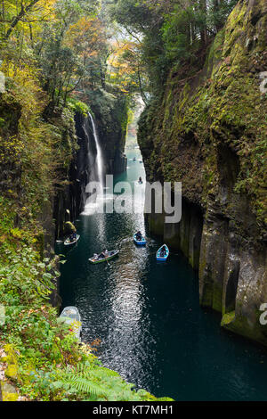 Takachiho gorge a Miyazaki nella stagione autunnale Foto Stock