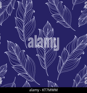 Disegnata a mano doodle zentangle feather pattern. Vector disegnati a mano hipster illustrazione. Native American Indian simboli tradizionali, tribale ed etnica tema boho. Foto Stock