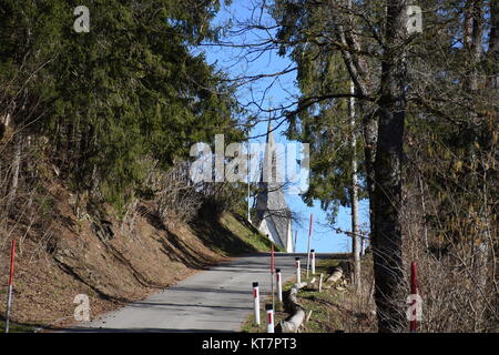 san pietro in legno,chiesa parrocchiale,lendorf,teurnia,chiesa episcopale,medievale,carinzia,barocca Foto Stock