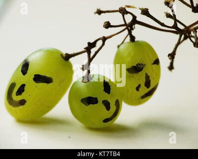 Uva di vino con molte espressioni Foto Stock