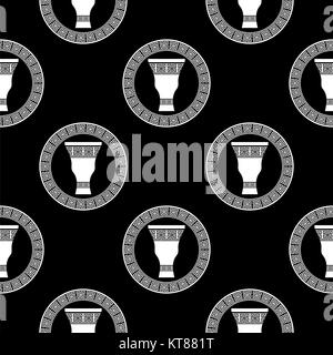 Vaso greco Pattern senza giunture Foto Stock